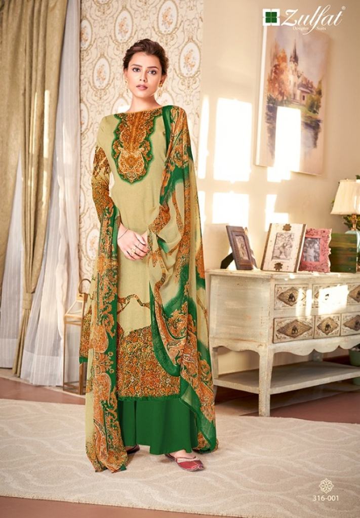 Zulfat  presents  Antara Designer Dress Material 
