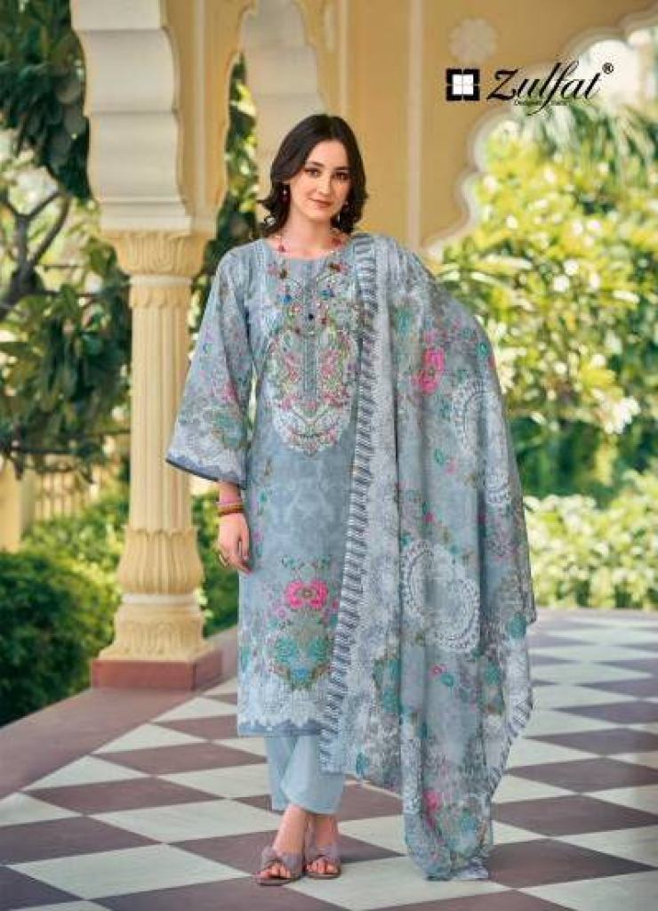 Zulfat Gulnaaz Vol 4 Printed Dress Material