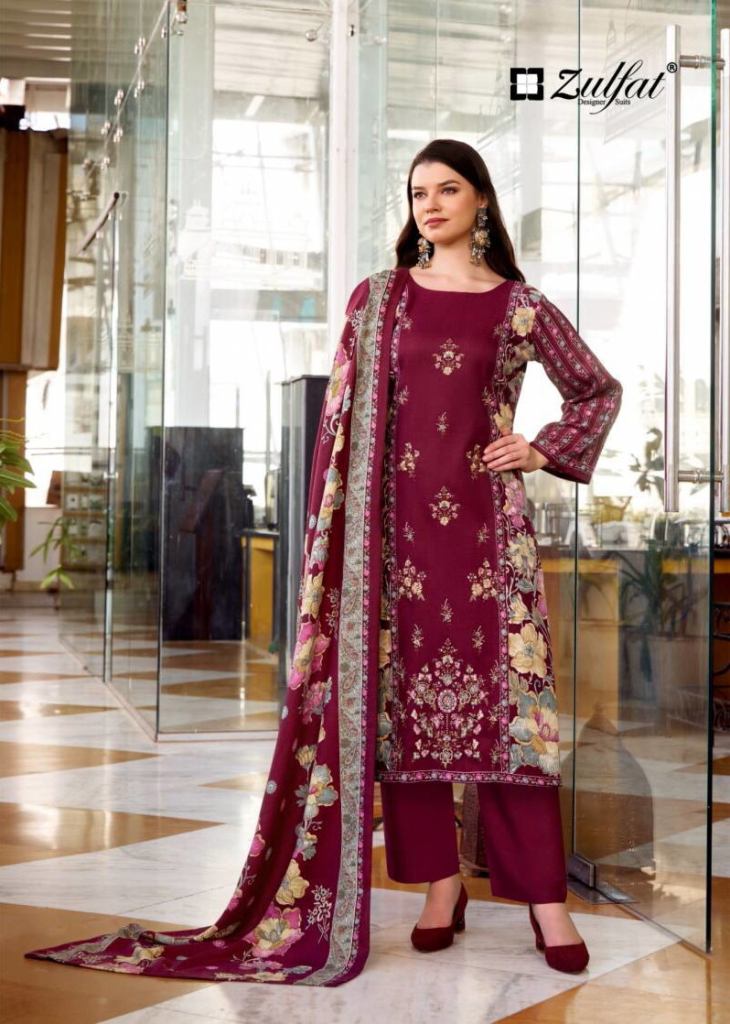 Zulfat Humaira Woollen Designer Dress Material
