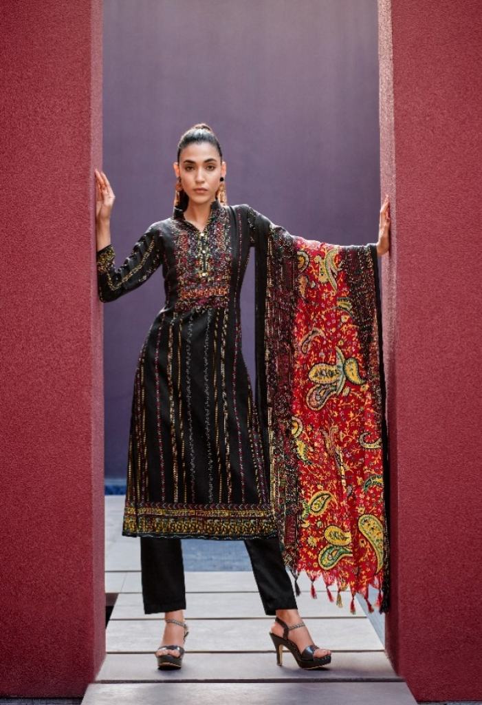 Zulfat Inteha Exclusive  Dress Material Buy Pashmina Winter Collection
