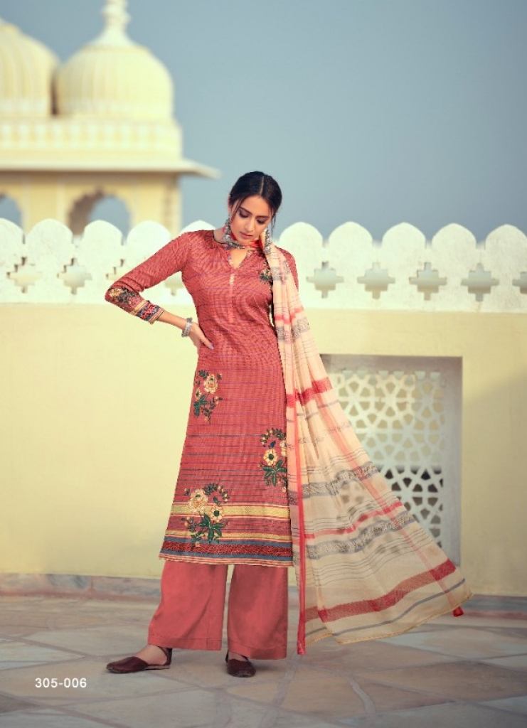 Zulfat  presents  Minaaz Designer Dress Material 