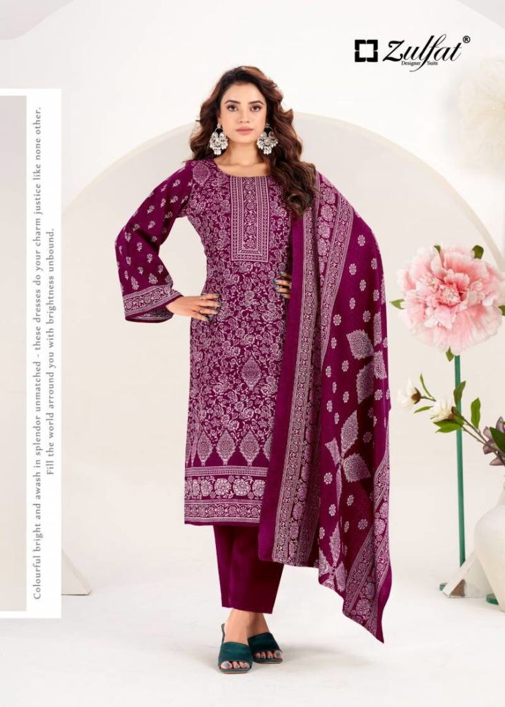 Zulfat Sufi Woollen  Designer Dress Material