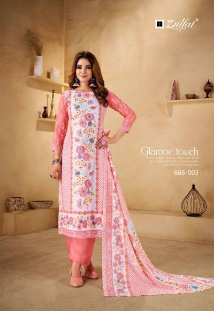 Zulfat Summer Shine Vol 3 Printed Dress Material