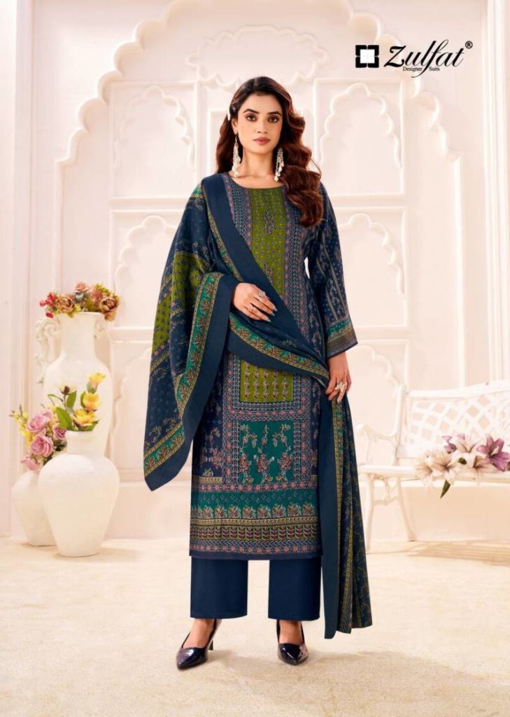 Zulfat Toosh Woollen Designer Dress Material 