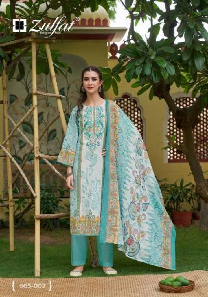 Zulfat Venisha Vol 2 Printed Dress Material