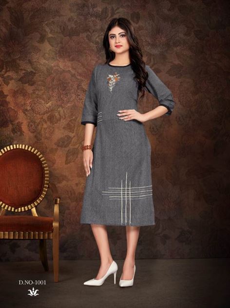 Aarya by GF fashion cotton causal wear kurtis 