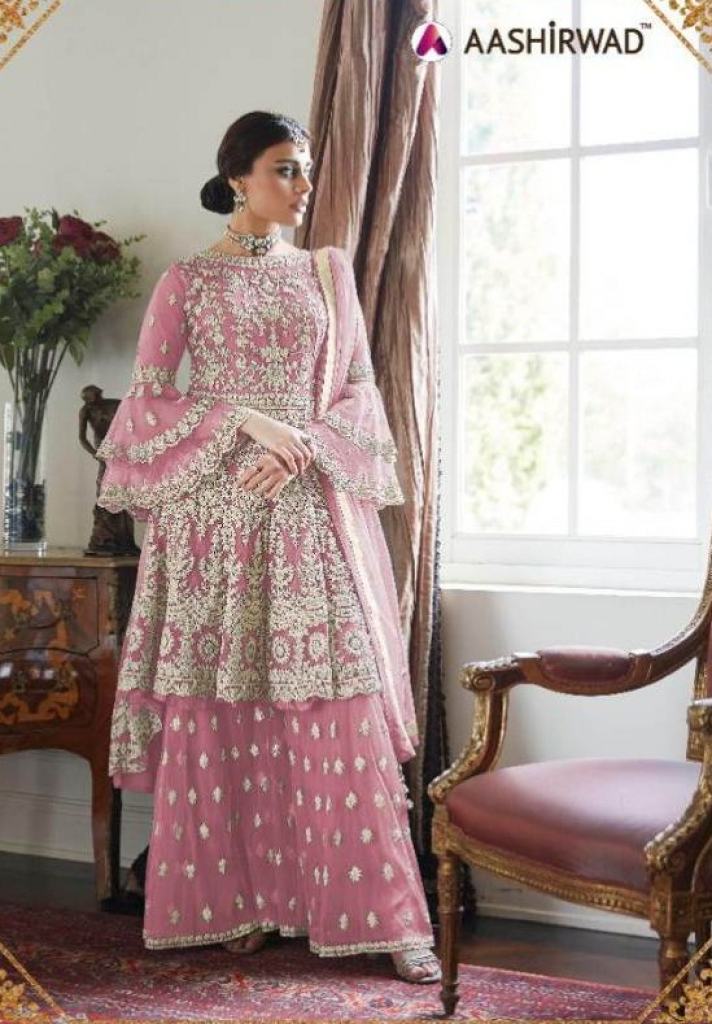 Aashirwad Present Premium Sharara Gold