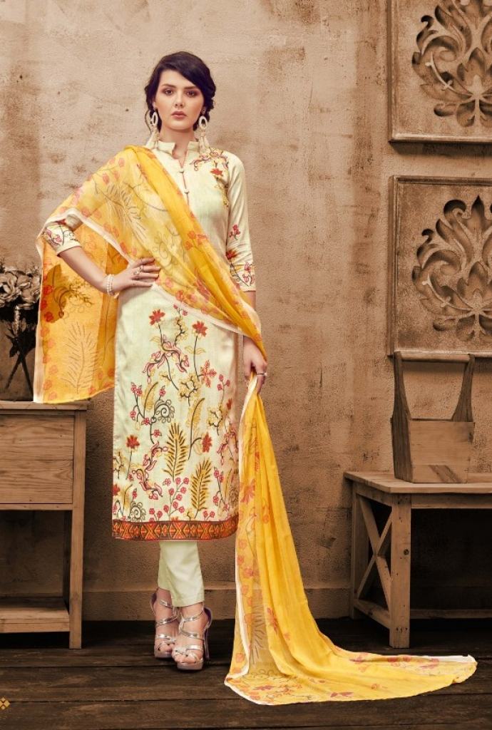 Alok Present Alisha dress material 