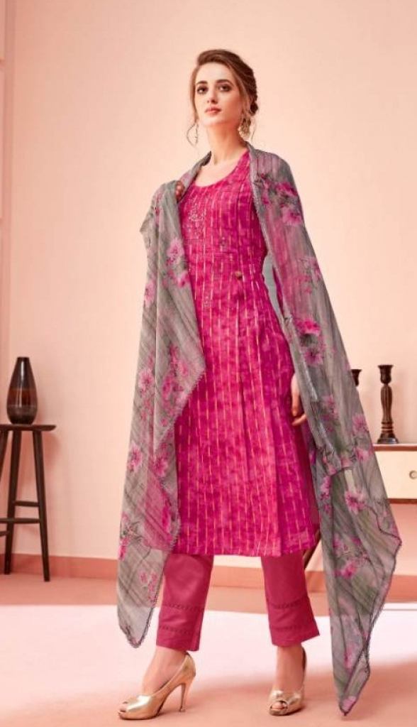 Alok Present Miraki dress material catalogue