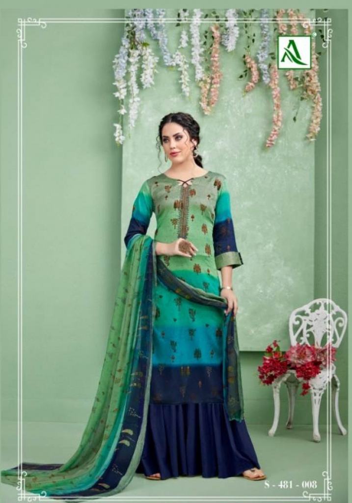  Alok Present Viona dress material catalogue