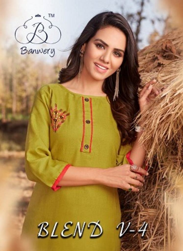 Banwery Blend 4 Cotton Kurti Collection