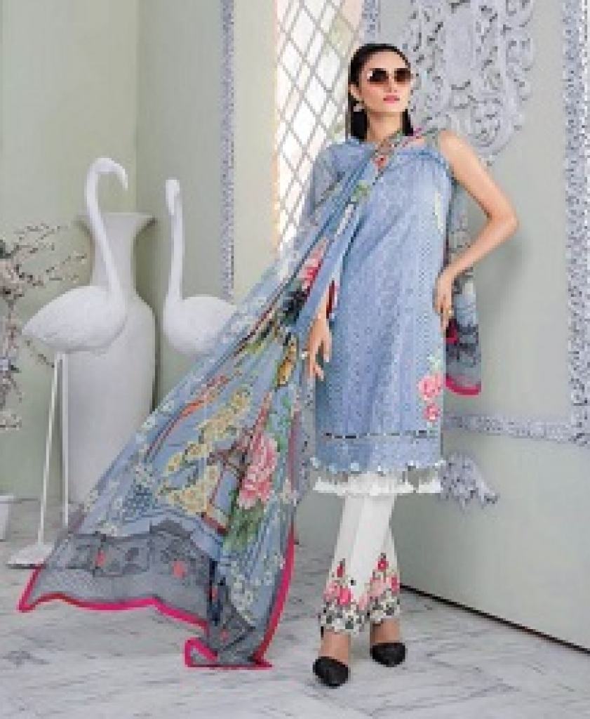 BONANZA SANA SAFINAZ 3 HEAVY LAWN COTTON EMBROIDERED