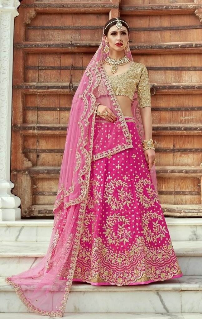 Bridal Lehenga of Magenta color