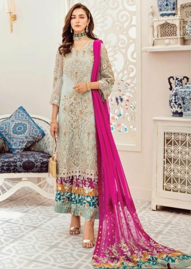 Charizma Imrozia  Faux Georgette Pakistani Suits