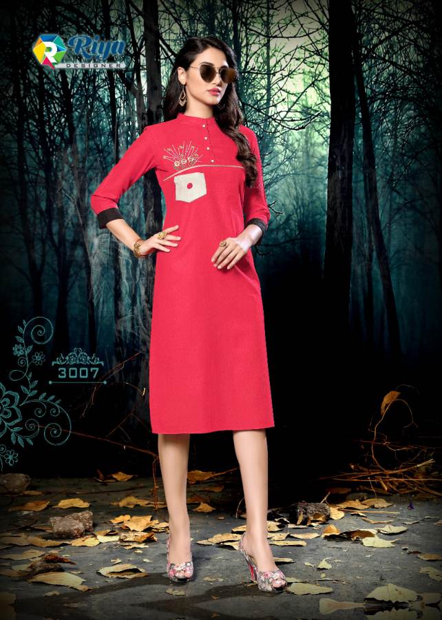 Culture vol 3 by riya fashion swiss slub kurtis collection