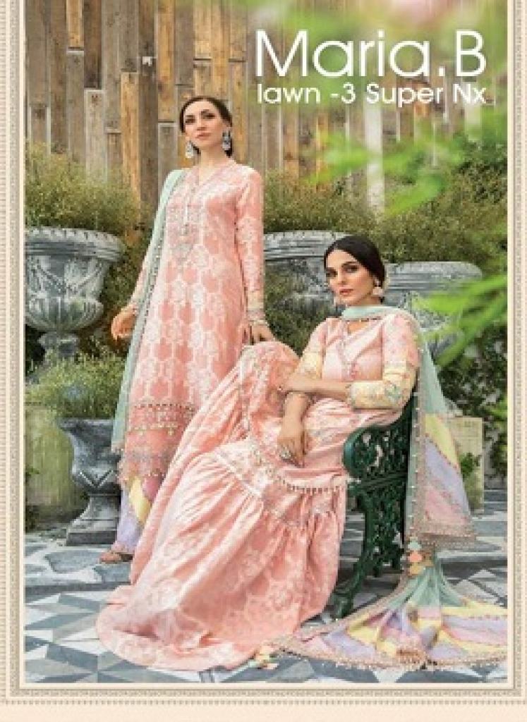 Deepsy Maria B Lawn 3 Super Nx Jam Cotton Pakistani Suits