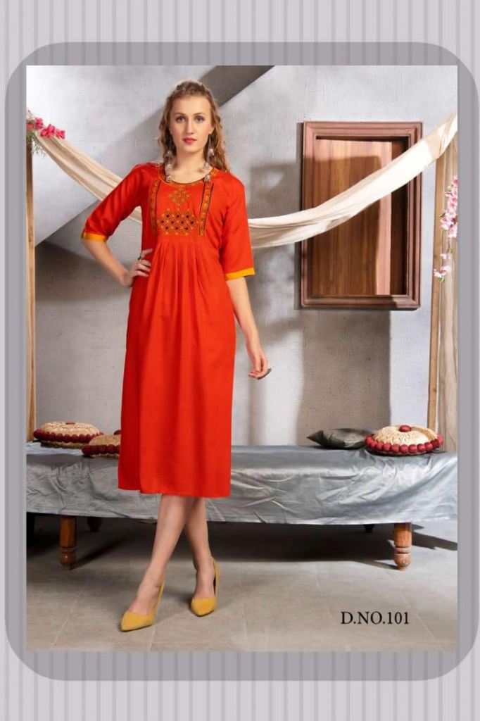 Ft Saheli Rayon Casual Wear Kurti Collection