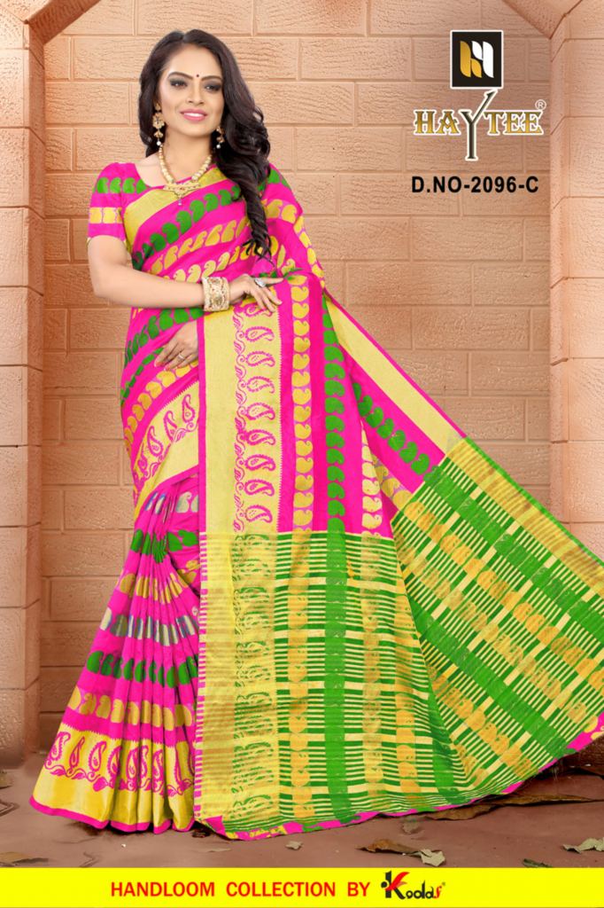 Haytee Berlin 2196 Cotton Silk Saree catalog