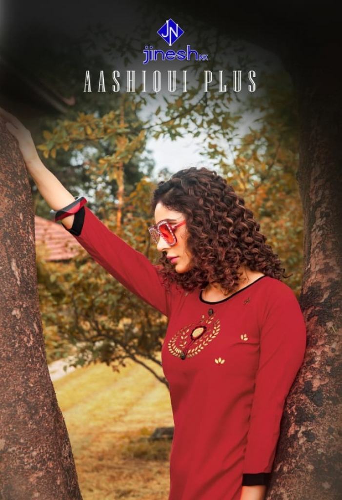 Jinesh nx Present Aashiqui plus vol 1 kurtis Catalogue