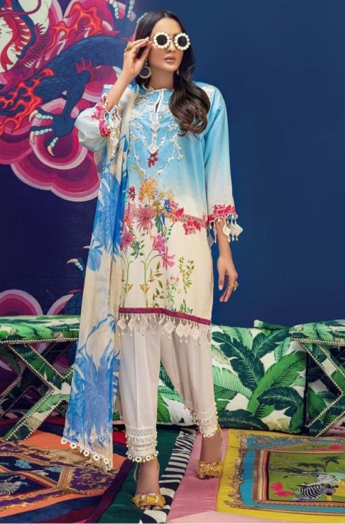Kaara Present Muzlin pakistani suit Catalogue