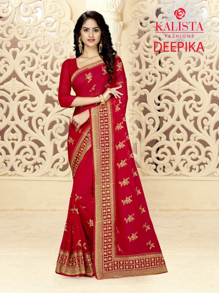 Kalista Deepika Vichitra Silk Designer Saree Collection