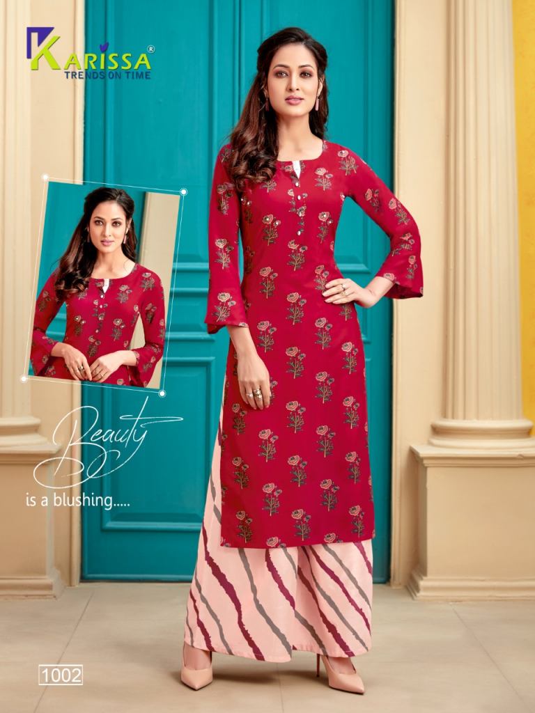 karissa  presents Valentine Designer Kurtis collection 