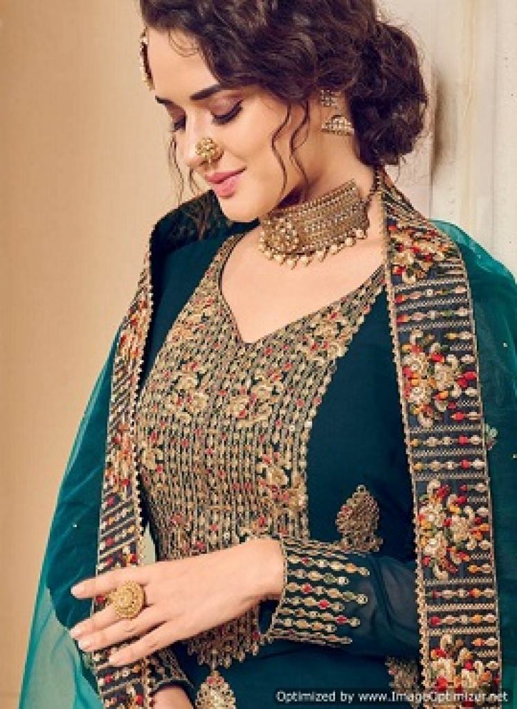 Kesari Soni Kudi 1  Georgette Salwar Suits