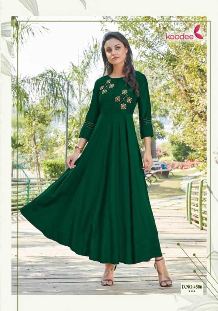 Koodee Phool 2 Heavy Gown Style Long Kurti Collection