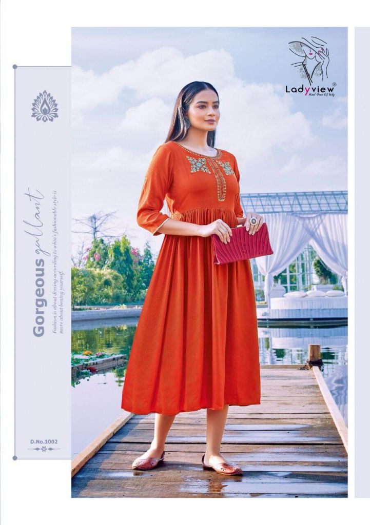Ladyview presents Mahek  Designer Kurti Collection