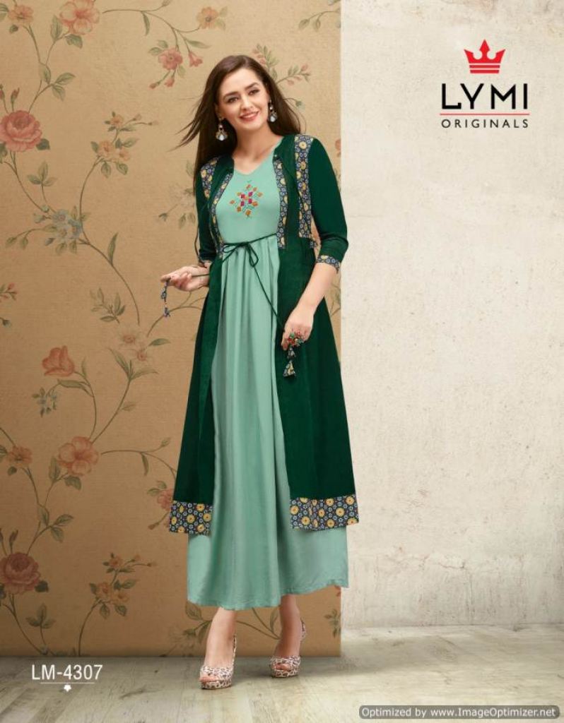 Buy Raags Kurti Shrug Set (Large) Sea Green at Amazon.in