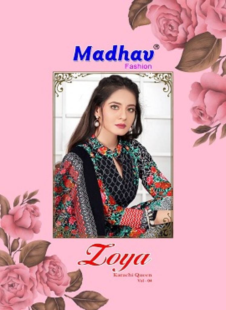  Madhav Zoya Karachi 4  Cotton Dress Material