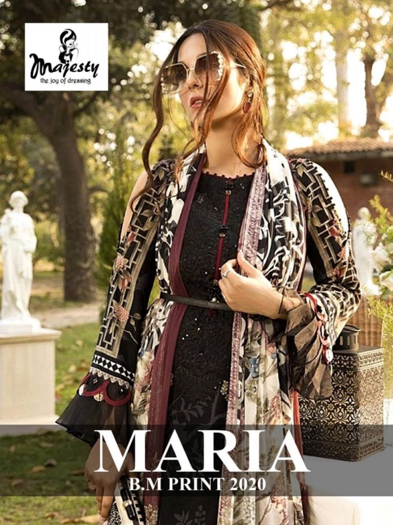 MARIA B MPRINT 2020 JAM SILK COTTON EMBROIDERED