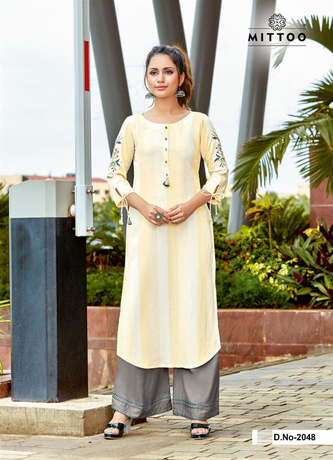 Mittoo  Panghat Vol 7 - Designer - Kurtis With Plazzo 