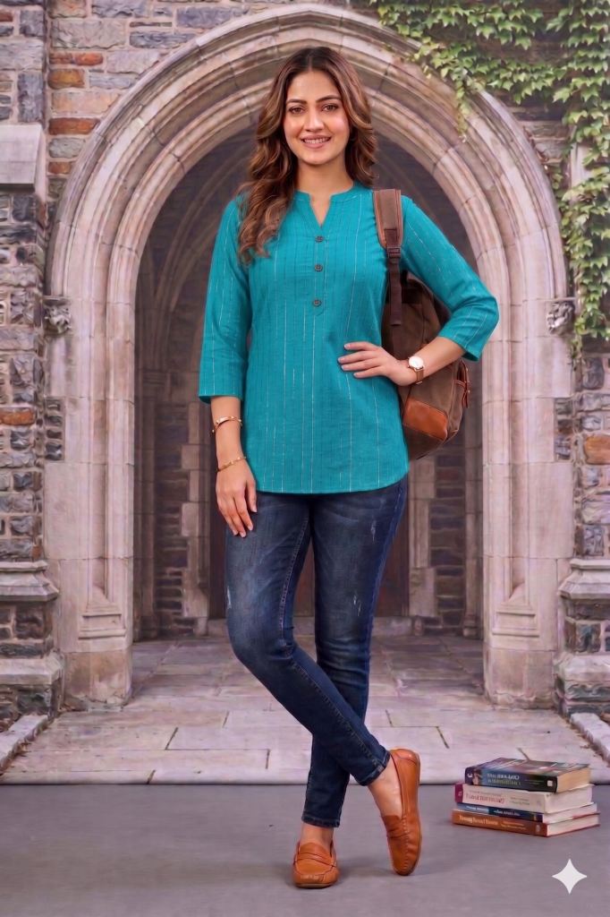 pink ethnic Short Kurtis Vol 1