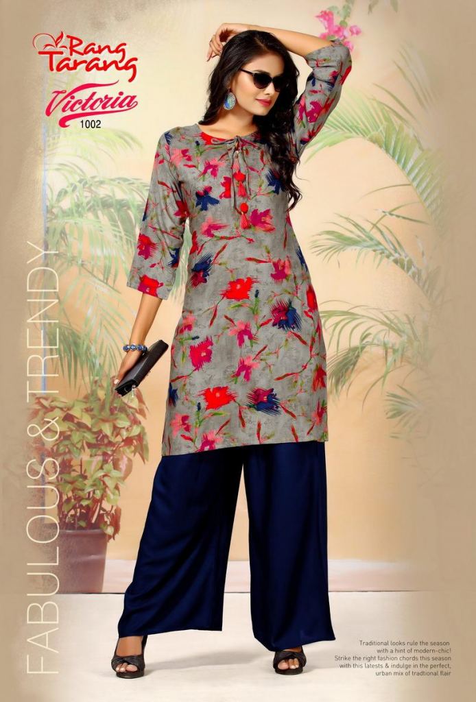 Buy Wondrous Red Color Wear Flex Cotton Printed Ready Made Plazo Kurti |  Lehenga-Saree