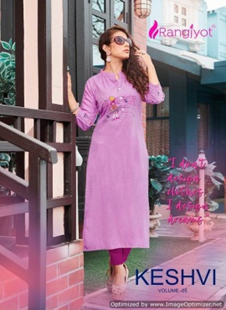 Rangjyot Keshvi 5  Rayon  Kurti Collection