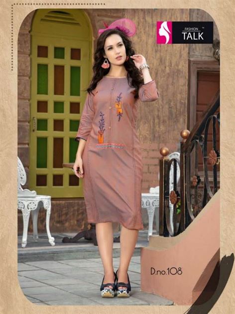 rose berryy by fashion talk kurtis catalogue 121566377105