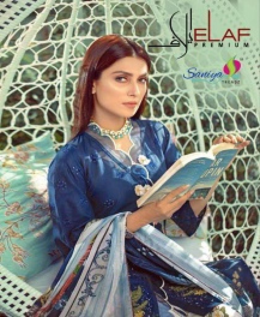 SANIYA LELAF CAMBRIC COTTON EMBROIDERED DESIGNER