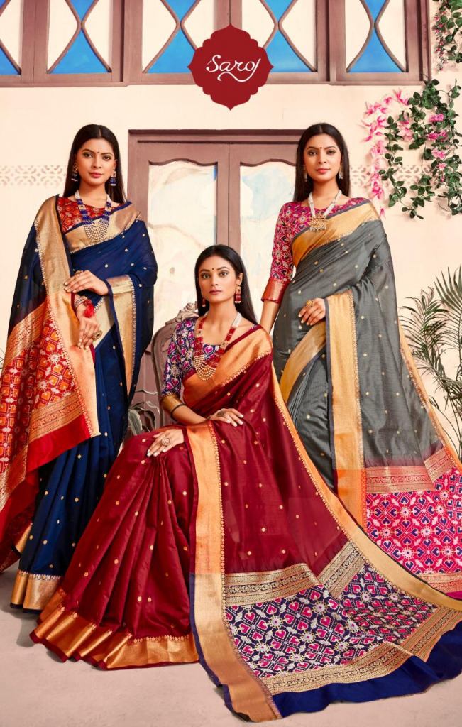 Saroj Present Matka silk sarees 