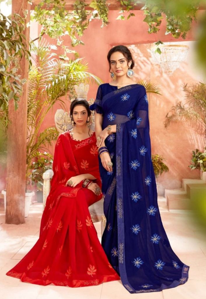 saroj presents Chahat designer sarees catalogue