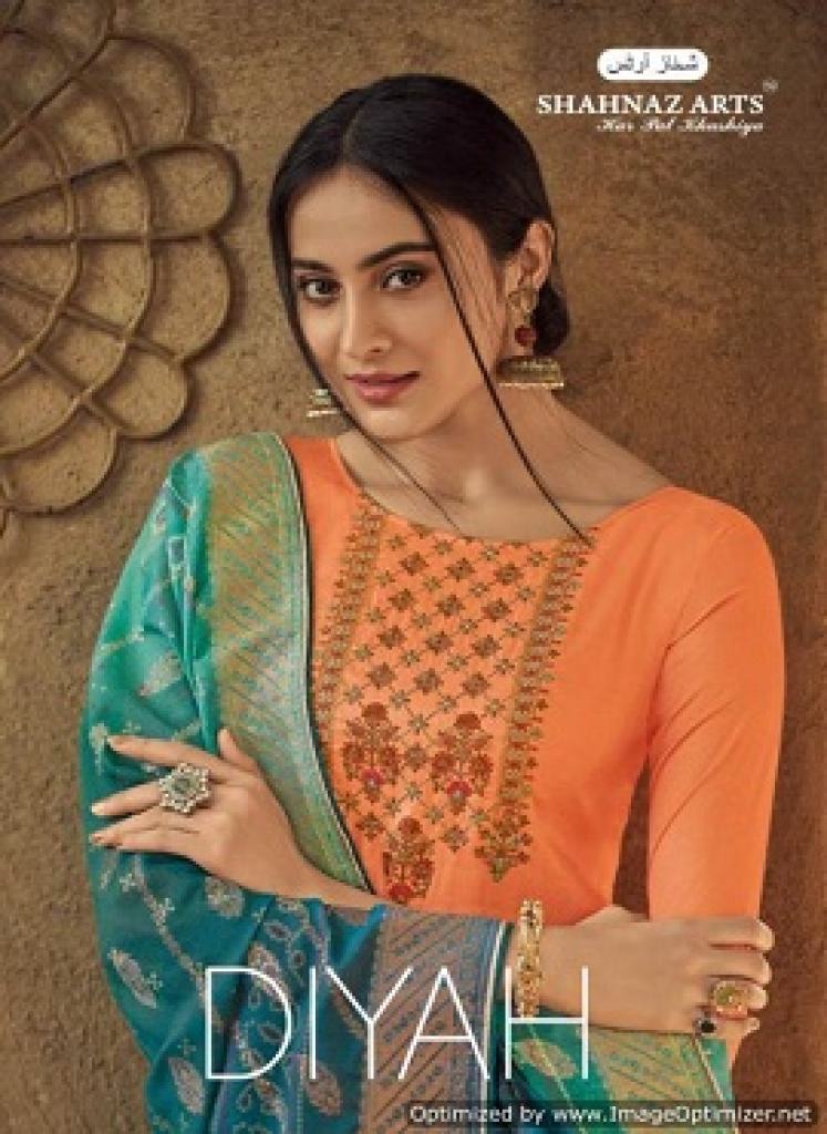 Shahnaz Diyah Silk Dress Material