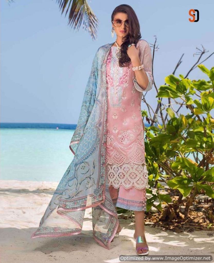 Shraddha Elaf 1 Cambric Cotton Pakistani Suits