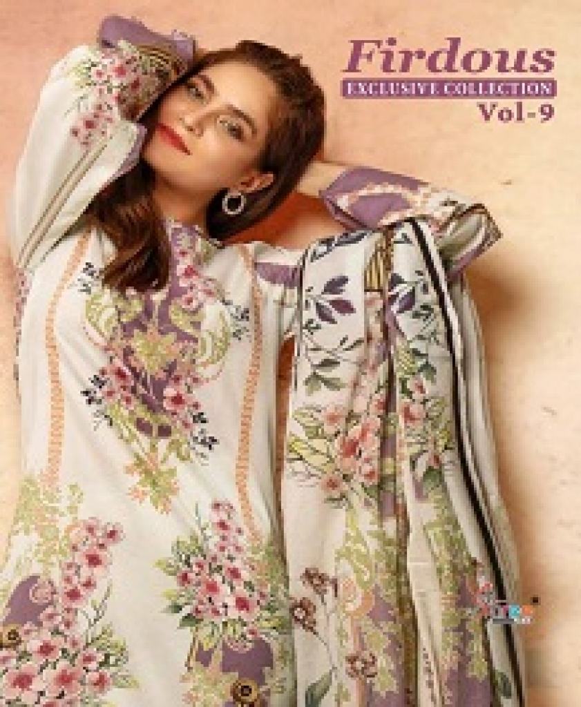 SHREE FIRDOUS EXCLUSIVE COLLECTION 9 JAM COTTON