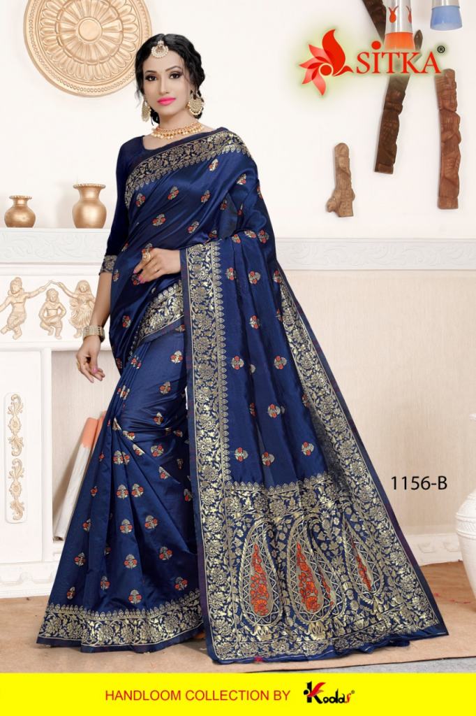 sitka presents Natural Silk 1156  Saree Collection