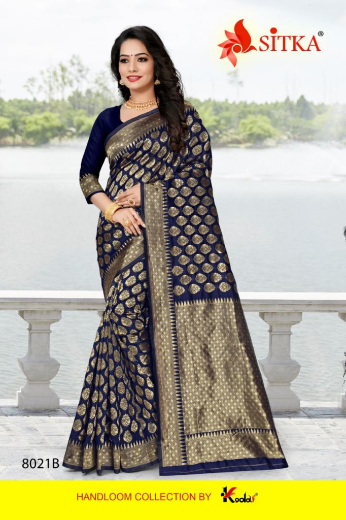 SITKA SHUBH LAXMI 8021 JACQUARD SILK