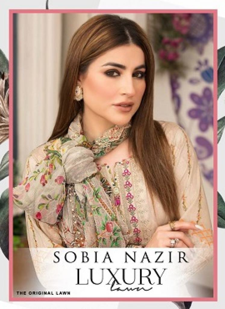 SOBIA NAZIR LAWN LUXURY DIGITAL HEAVY PRINTED COTTON SUITS
