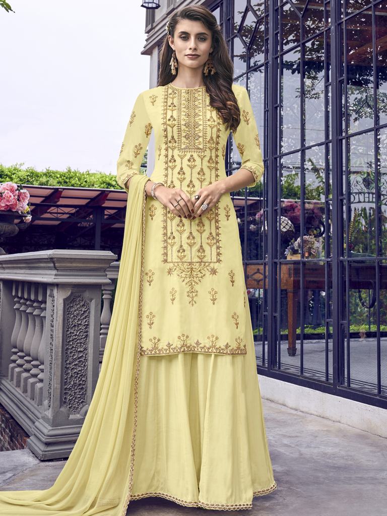 SWAGAT 6409 COLOR GEORGETTE HEAVY EMBROIDERED SALWAR SUIT