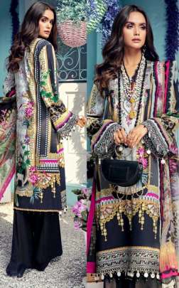 Agha Noor Aanaya jam satin cotton Karachi style dress Buy Printed Multi-color Cotton  Materials