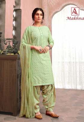 Alok By Makhna Designer Punjabi Style Dress Material 