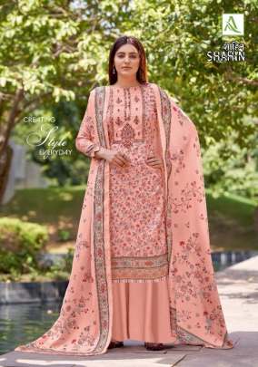  Alok  Shahin  jam  cotton casual wear Dress  Material catalog 